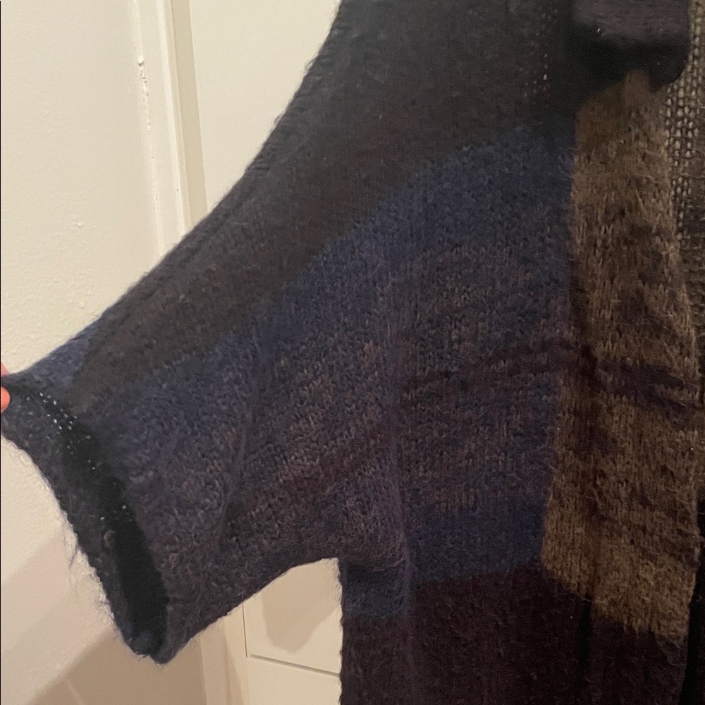 Dries Van Noten Black, Blue and Brown Long Cardigan - Picture 9 of 15